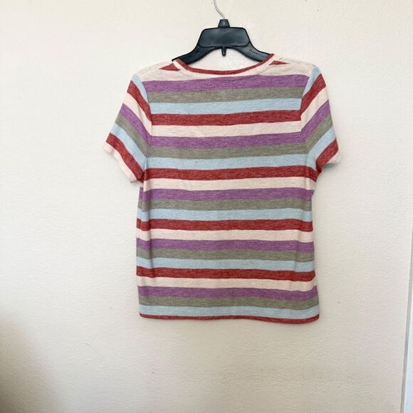 Madewell Multicolor Gavin Caterpillar Striped Tee Shirt - Picture 2 of 2